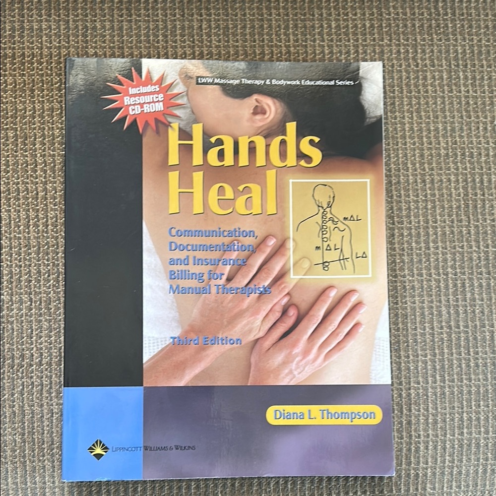 Hands Heal Book by Diana L. Thompson Massage 3rd edition with CD